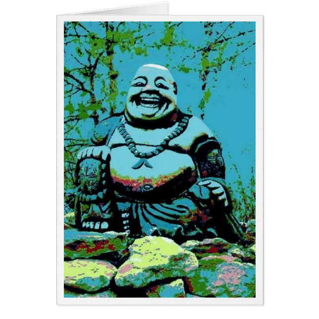 Cartão Tiffany Buddha (Frente)