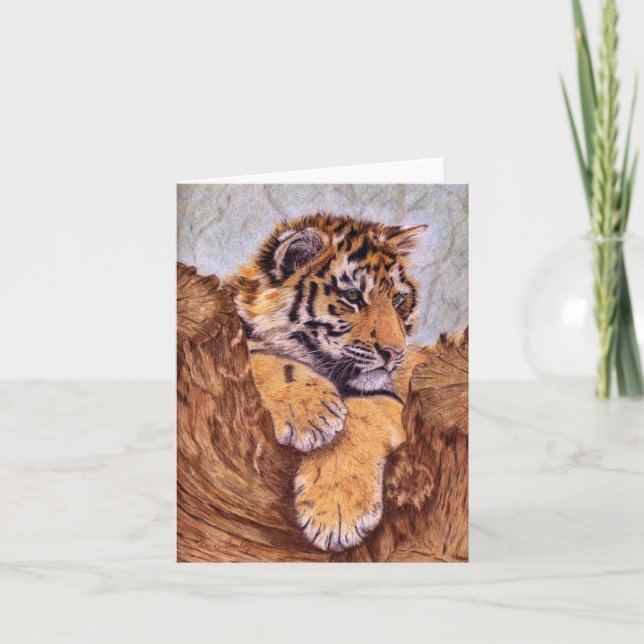 Cartão Tiger Cub Notecards (Frente)