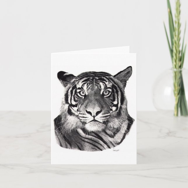 Cartão Tiger Eyes Note Card (Frente)