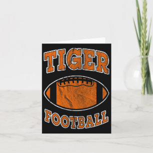 Cartão Tiger Football Vintage se aflita