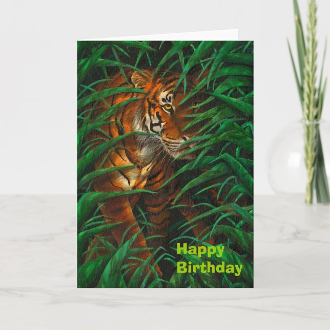 Cartão Tiger Greeting Card (Frente)