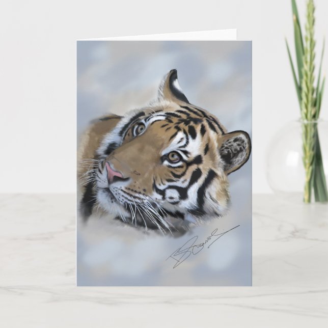 Cartão Tiger greeting card Banda of Kanha (Frente)