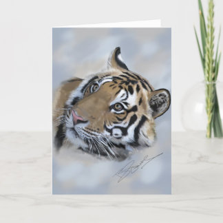 Cartão Tiger greeting card Banda of Kanha