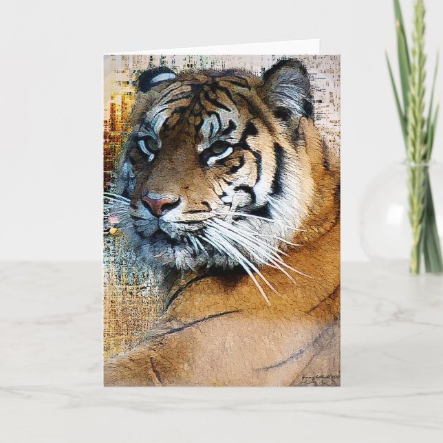 Cartão Tiger I  Greeting Card (Frente)