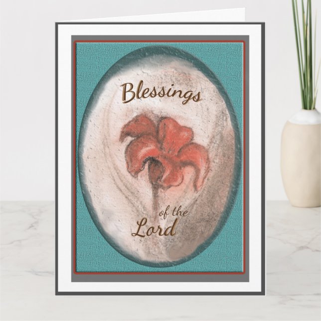 Cartão Tiger Lilly Blush (Frente)