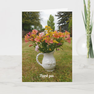 Cartão Tiger Lily Obrigado Vase Card