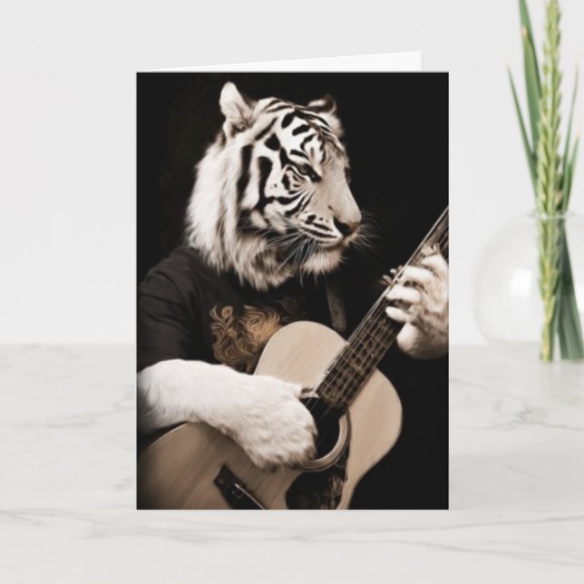 Cartão Tiger Strings – Elegant Musical Art (Frente)