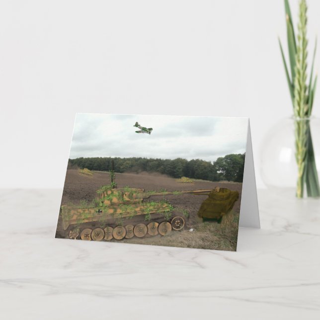Cartão Tiger Tanks (Frente)