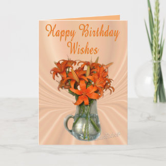 Cartão TigerLilyBday-personalizar