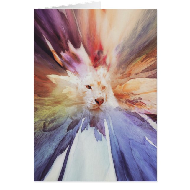 Cartão Tigre Branco (Frente)