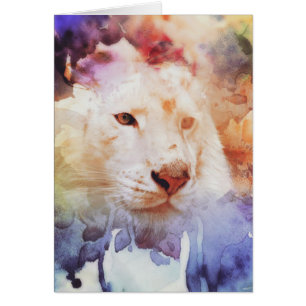 Cartão Tigre Branco