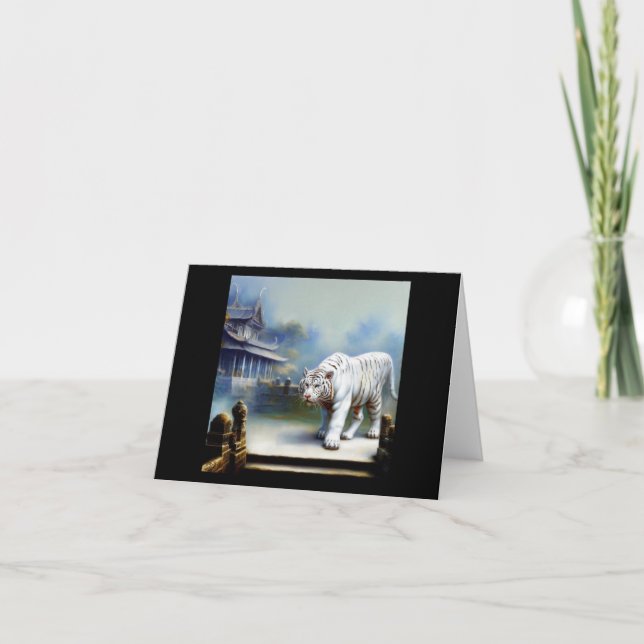 Cartão Tigre Branco Chinês (18) (Frente)