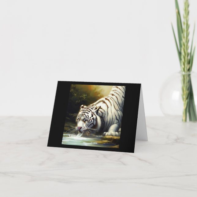 Cartão Tigre Branco Chinês (20) (Frente)