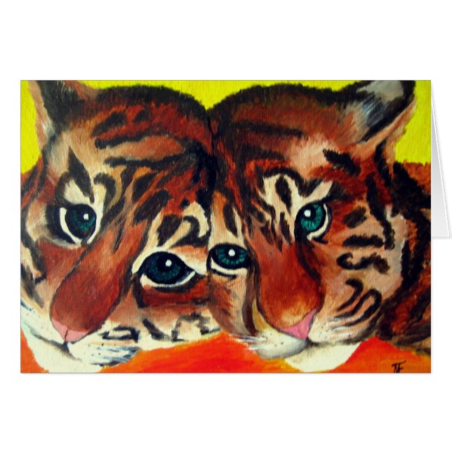 Cartão Tigre Cubs (Frente Horizontal)
