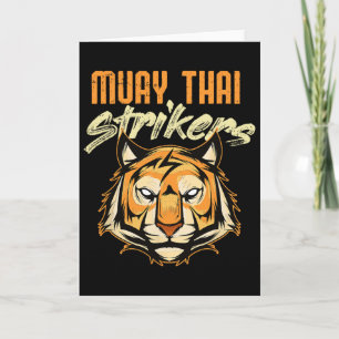 Cartão Tigre de Muay Thai Boxe Tailandesa Kickboxing Tail