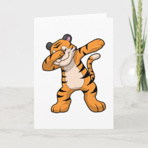 Cartão Tigre na Dança Hip Hop Dab