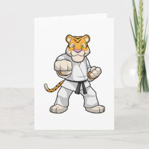 Cartão Tigre no Karate das Artes Marciais