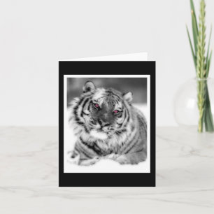 Cartão Tigre Olhado Rosa