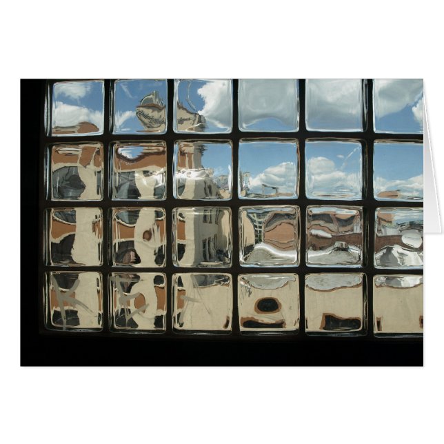 Cartão Tijolos de vidro 5x7 (Frente Horizontal)