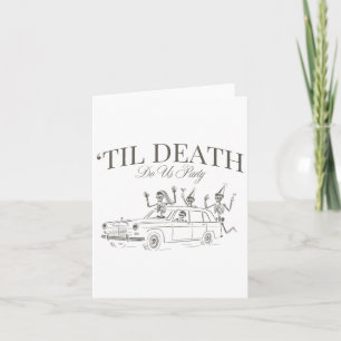 Cartão Til Death Do U Party Halloween Chelorette Matchin