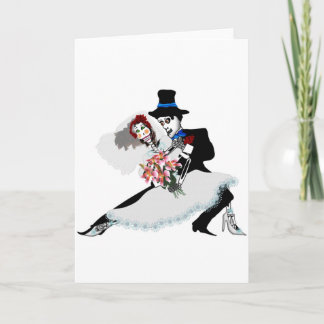 Cartão 'Til Death Do Us Part - Day of the Dead wedding