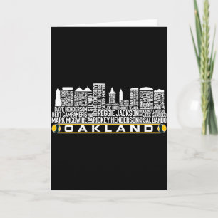 Cartão Time de beisebol de Oakland Lendas de todos os tem