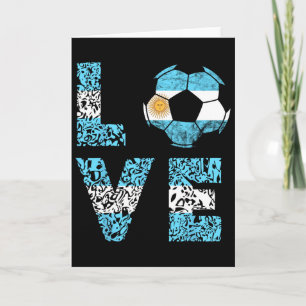 Cartão Time de Futebol Argentina Amor Ll Argentina
