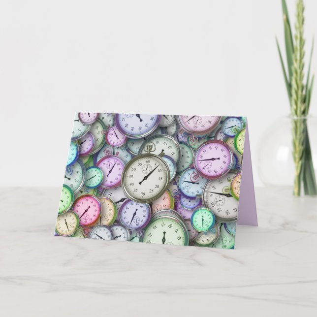 Cartão time piece greeting card (Frente)