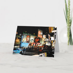 Cartão Time Square NYC New York City Blank Greeting Card