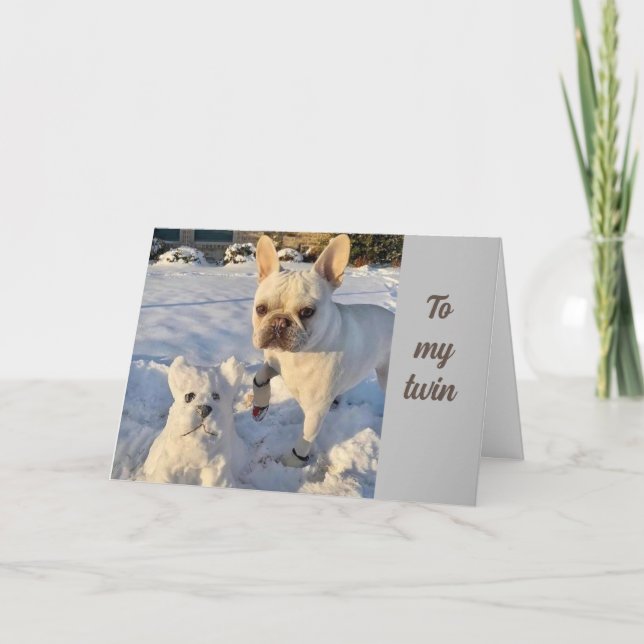 CARTÃO TIME TO "CELEBRATE" YOU - "TWIN'S" CARD (Frente)