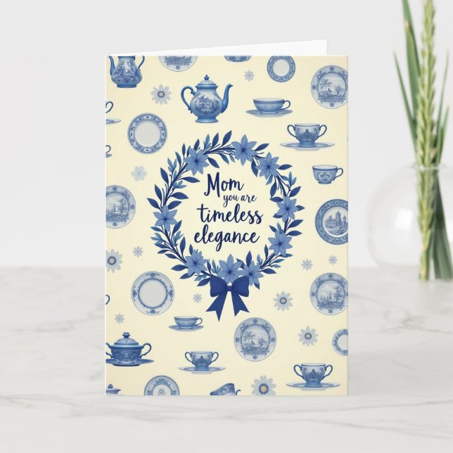 Cartão Timeless Elegance Mom Card (Frente)