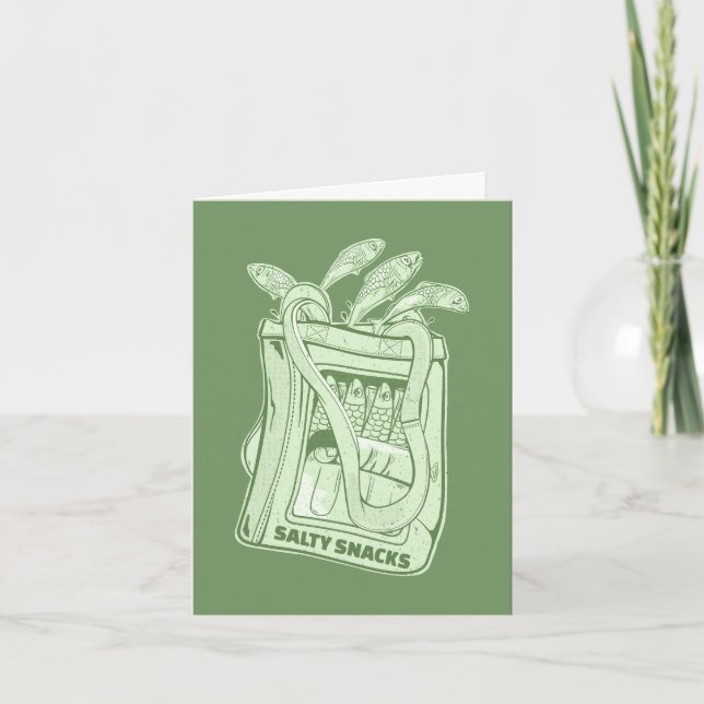 Cartão Tin de sardinha salgada (Frente)