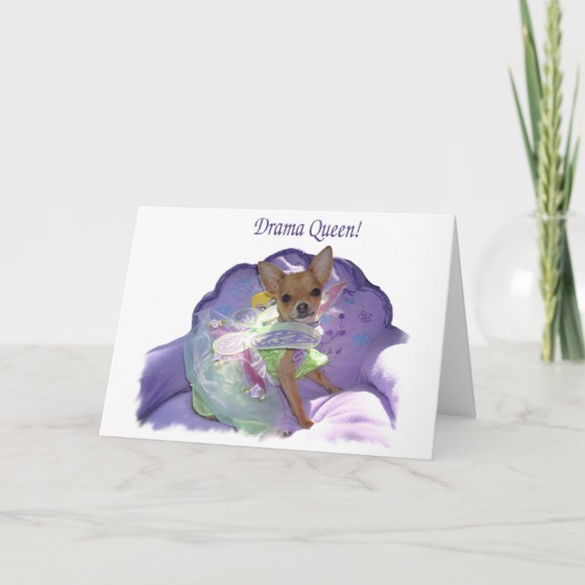 Cartão Tinkerbell, a "Rainha Drama!" (Frente)