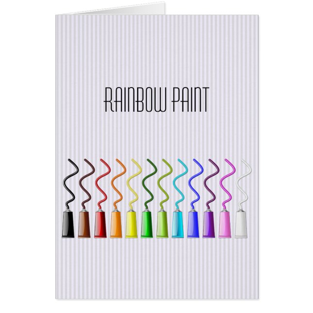 Cartão tinta arco-íris (Frente)