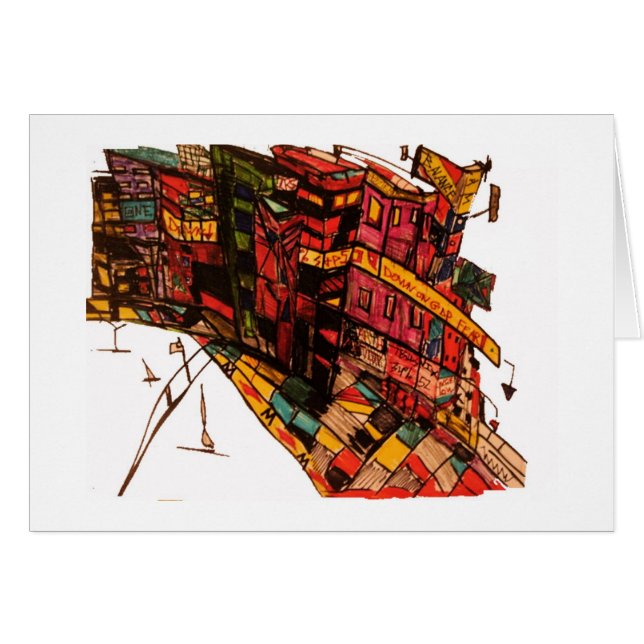 Cartão tinta de medo do gdp (Frente Horizontal)