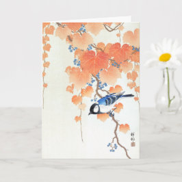 Cartão Tinta excelente no ramo da paulownia - Ohara Koson