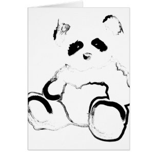 Cartão tinta panda