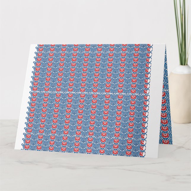 Cartão Tintas vermelhas e cor de laranja se misturam, cri (Frente)