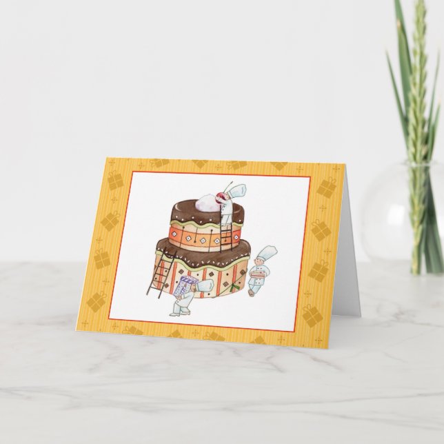 Cartão Tiny Chefs Birthday Card (Frente)