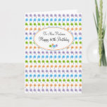 Cartão Tiny Flowers Happy 80th Birthday<br><div class="desc">Simple, tiny flowers brightly colored and sure to bring a smile. This design is available in pre-made cards for the 18th, 21st, and beginning with age 25, every 5 milestone years to 100. Need a different age? Click on the Custom Cards Studio link below to use our "any age" version...</div>