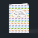 Cartão Tiny Flowers Happy 80th Birthday<br><div class="desc">Simple, tiny flowers brightly colored and sure to bring a smile. This design is available in pre-made cards for the 18th, 21st, and beginning with age 25, every 5 milestone years to 100. Need a different age? Click on the Custom Cards Studio link below to use our "any age" version...</div>