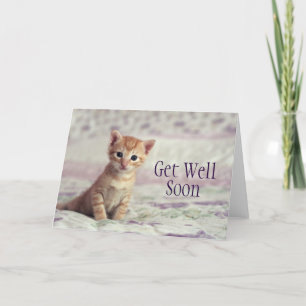 Cartão Tiny Ginger Kitten