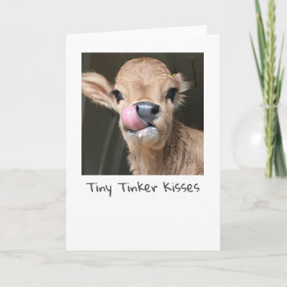 Cartão Tiny Tinker Cow Kisses Card