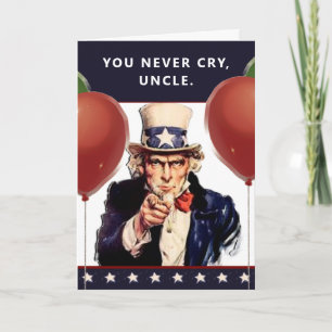 Cartão Tio Birthday Cards Engraçado