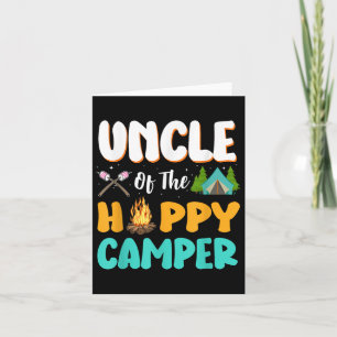 Cartão Tio Da Feliz Família Camper Camping Aniversário