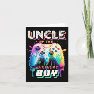 Cartão Tio Do Aniversário Jogo De Vídeo Correspondente