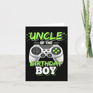 Cartão Tio Do Aniversário Jogo De Vídeo Correspondente
