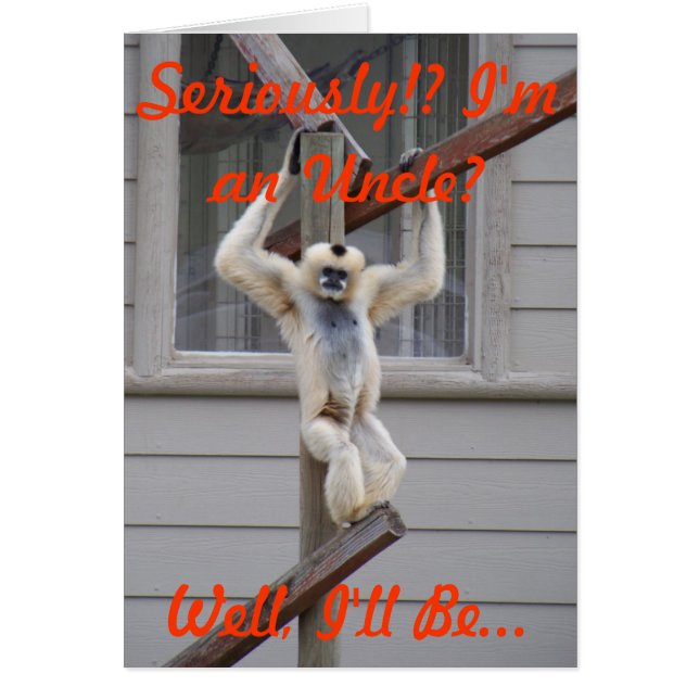 Cartão Tio do macaco (Frente)