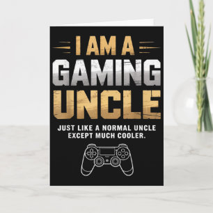 Cartão Tio Gamer Mais Legal Que Tio Normal Para Homens Me