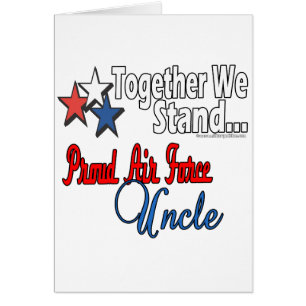 Cartão Tio orgulhoso da força aérea